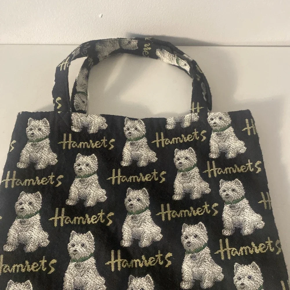 Whimsicall West Highland White Terrier Tapestry Tote Bag from Hamrets Black